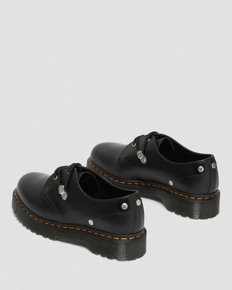 Zapatos Oxford Dr Martens 1461 Bex Stud Cuero Hombre Negros | MX 226XYU